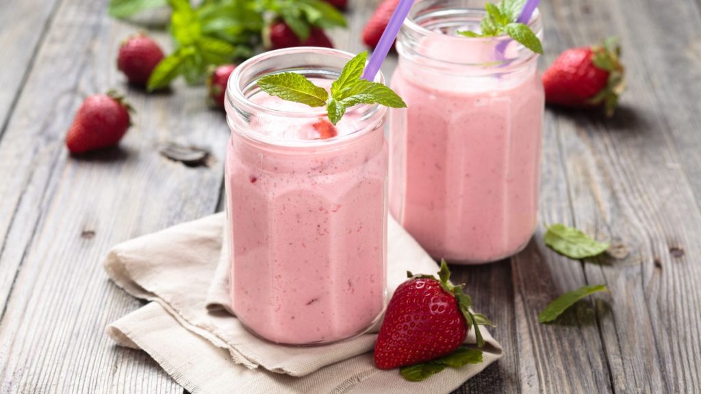 Drink Strawberry Milkshake for Good Health