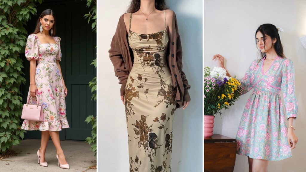 Vintage Floral Pattern Fashion Design Trends