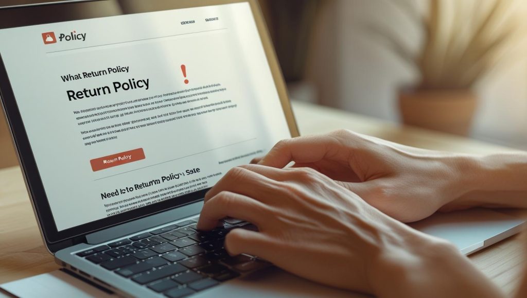 Online Shopping Return Policy Check for Sales