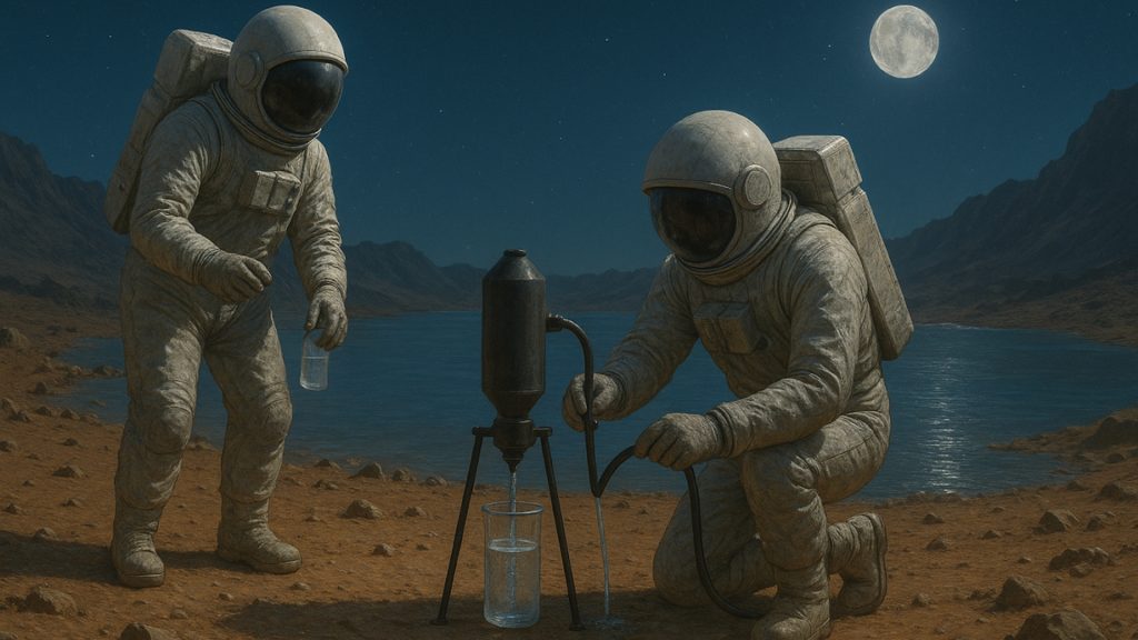 Search of water on a different planet