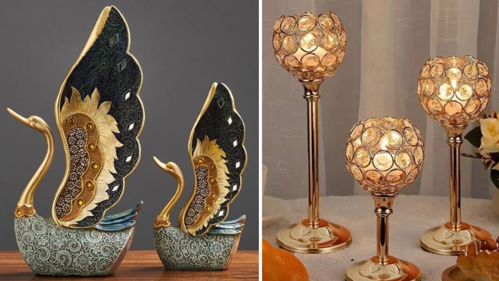 Elegant Diwali table centerpiece for corporate gifting