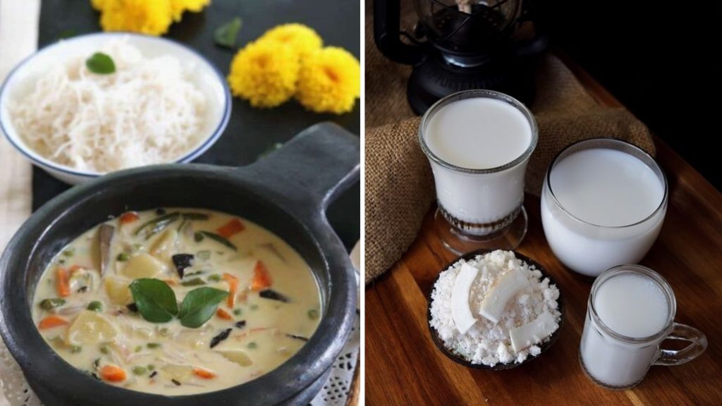 Kerala-style coconut milk stew with moringa