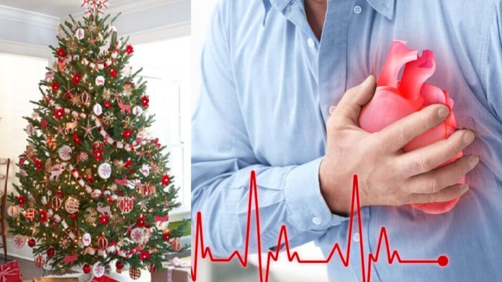 Heart attack rise on Christmas infographic