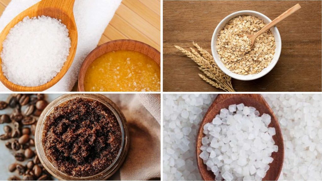 Natural Ingredients for Homemade scrub