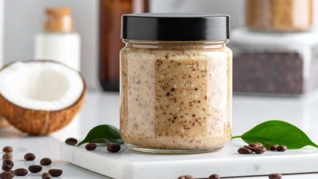 Homemade Coffee & Coconut Scrub for Dull Skin