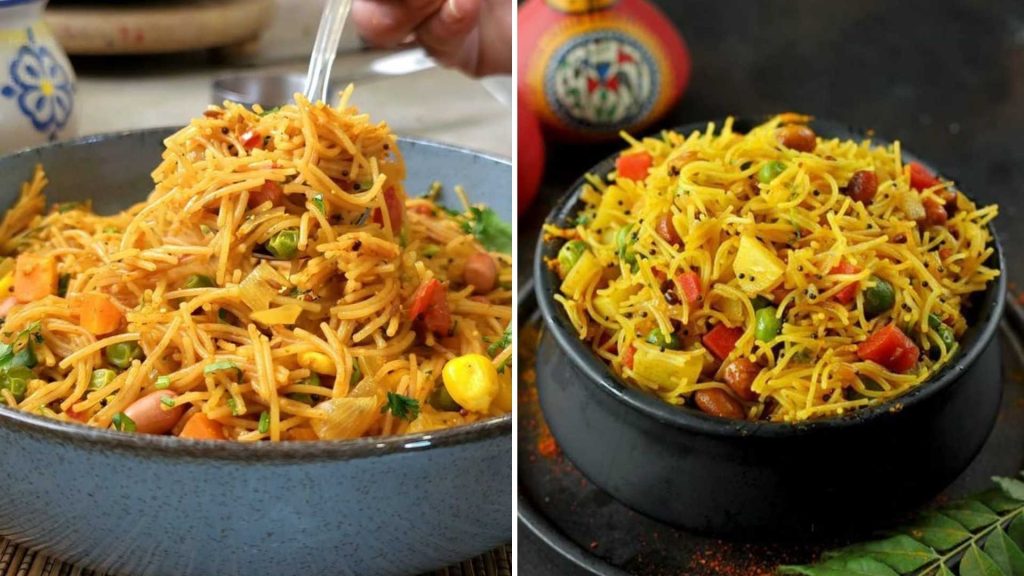 Veggie Vermicelli Bowl (Namkeen Sewai Recipe)