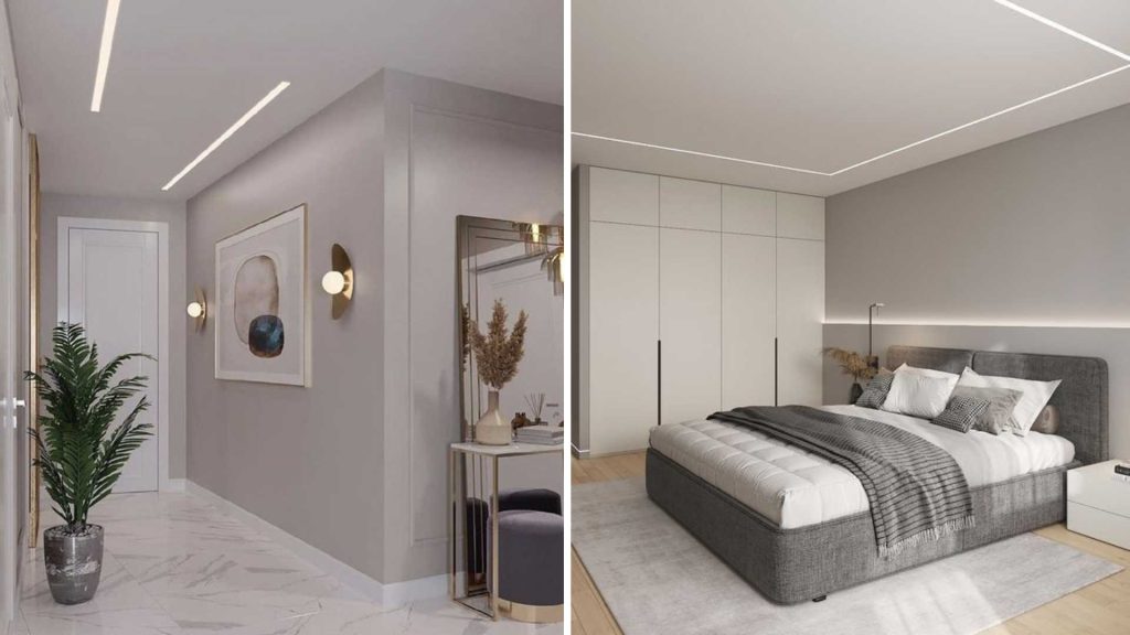 White & Grey Home Colour Combinations