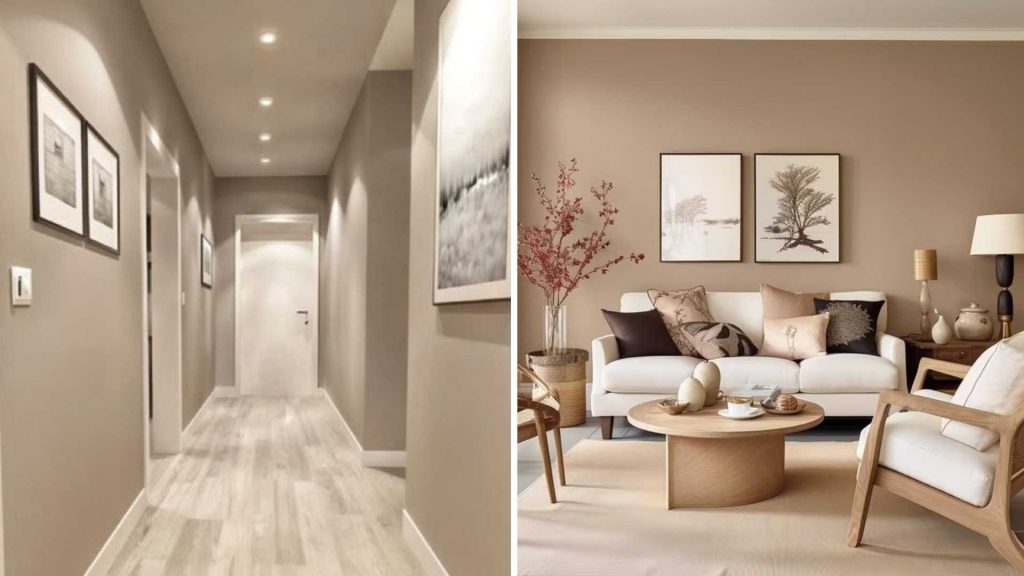 Beige and Brown Home Colour Combinations