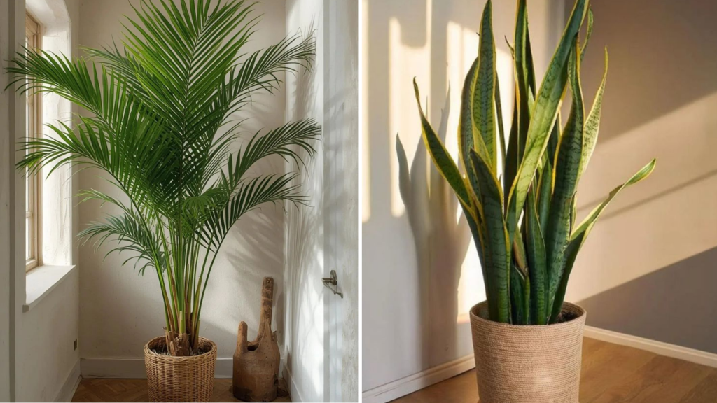 Areca Palm & Snake Plant