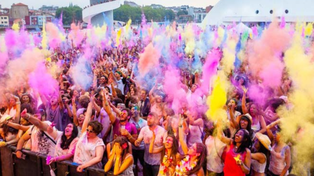 Goa Holi celebration