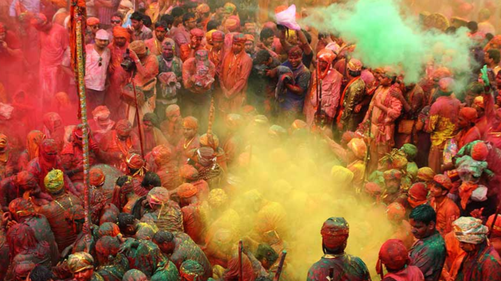 Holi celebration in Varanasi