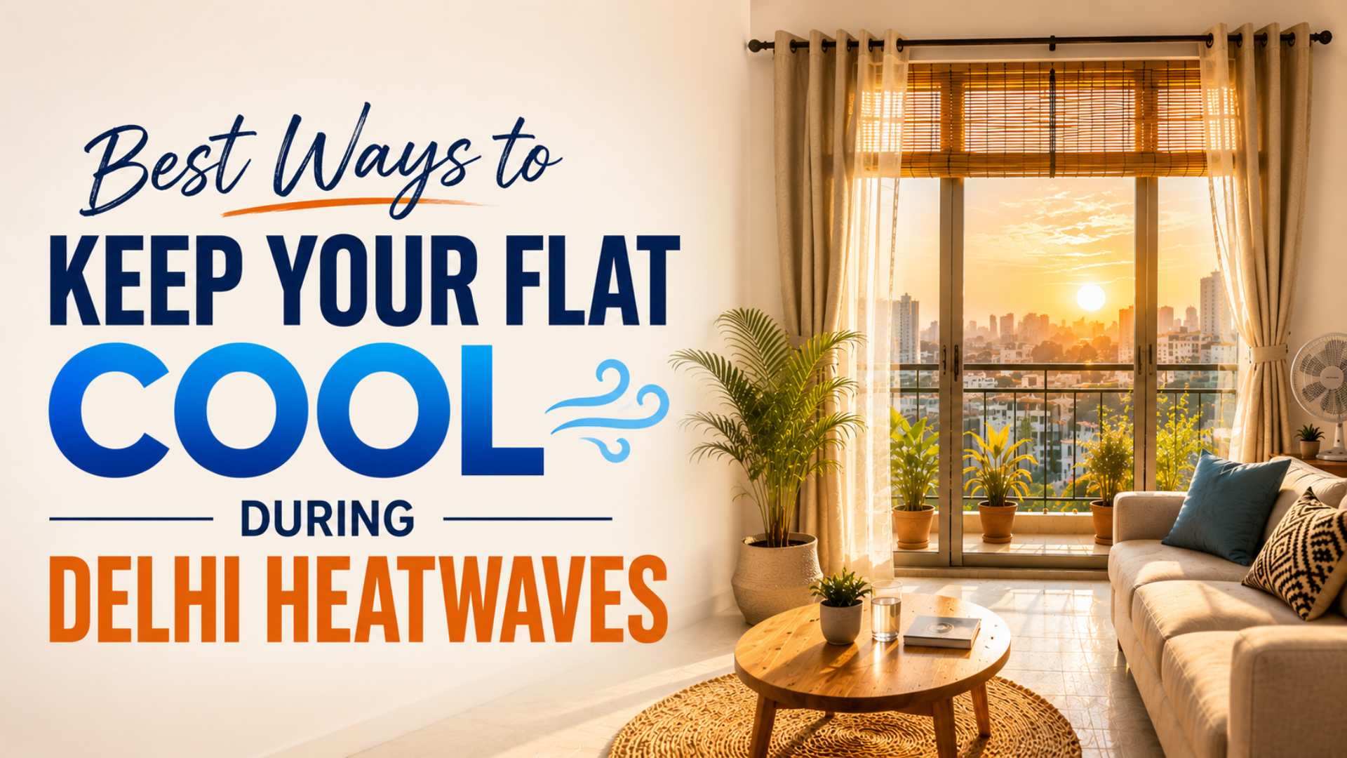 Best Ways to Keep Your Flat Cool During Delhi Heatwaves