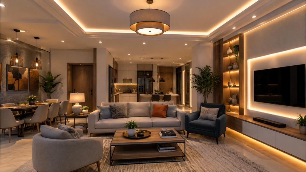 home interior lighting plans