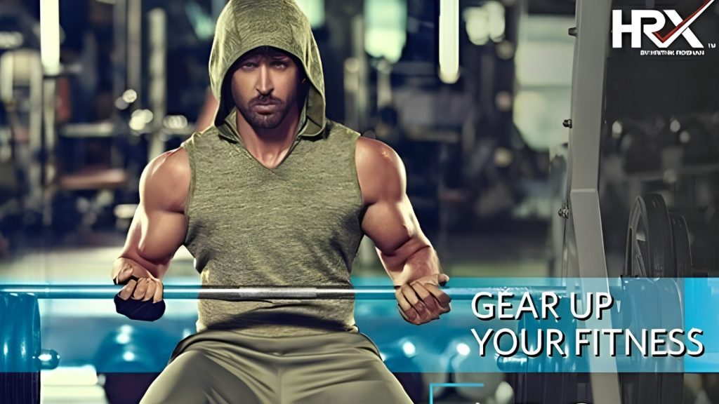 Hrithik Roshan promoting HRX fitness brand
