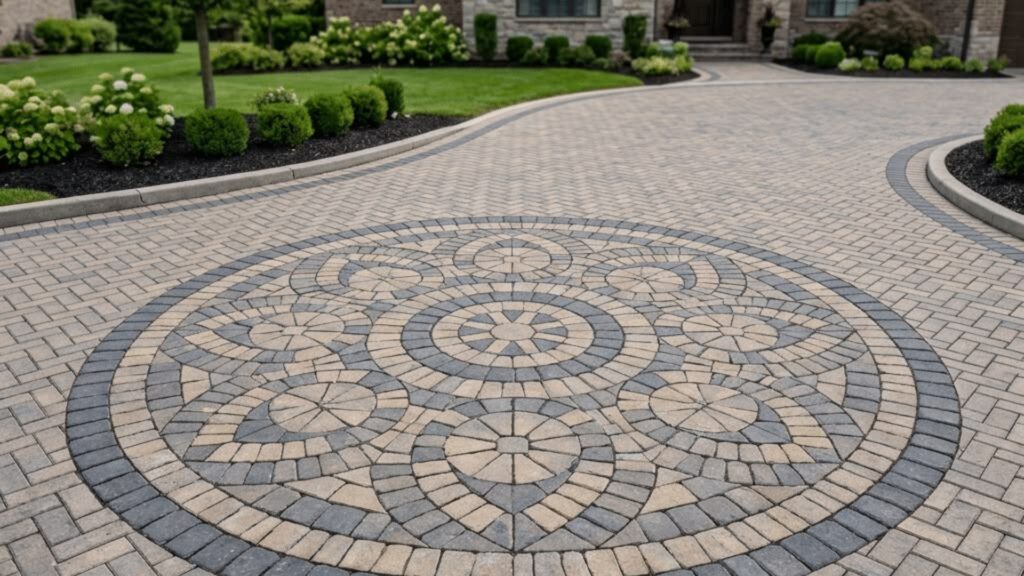 circular paver pathway design - TFW