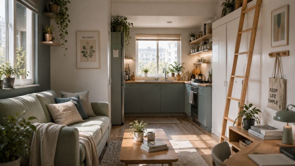 compact apartment for young people