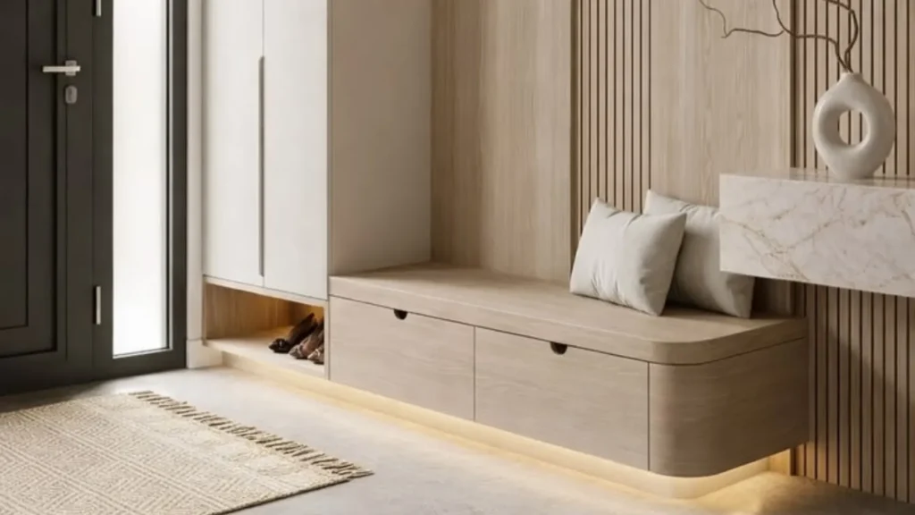 Floating Shoe Cabinet