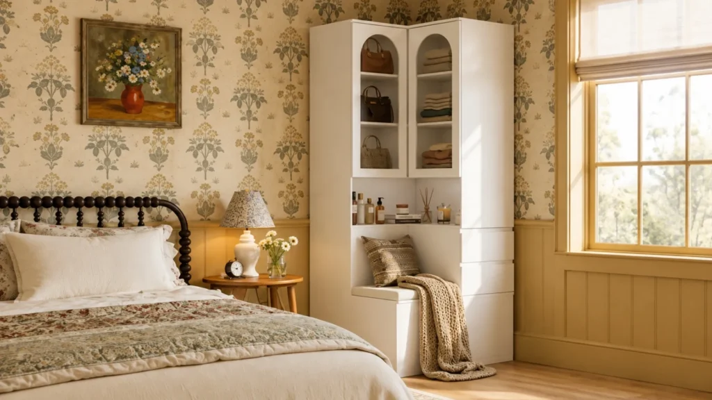 Add Built-In Storage in Bedroom Corner