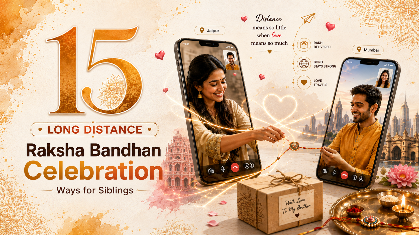 15 long distance raksha bandhan celebration ways for siblings