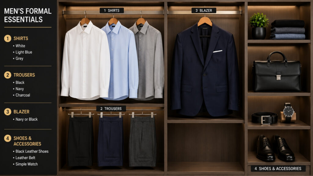 Formal Wear Essentials for Men in budget