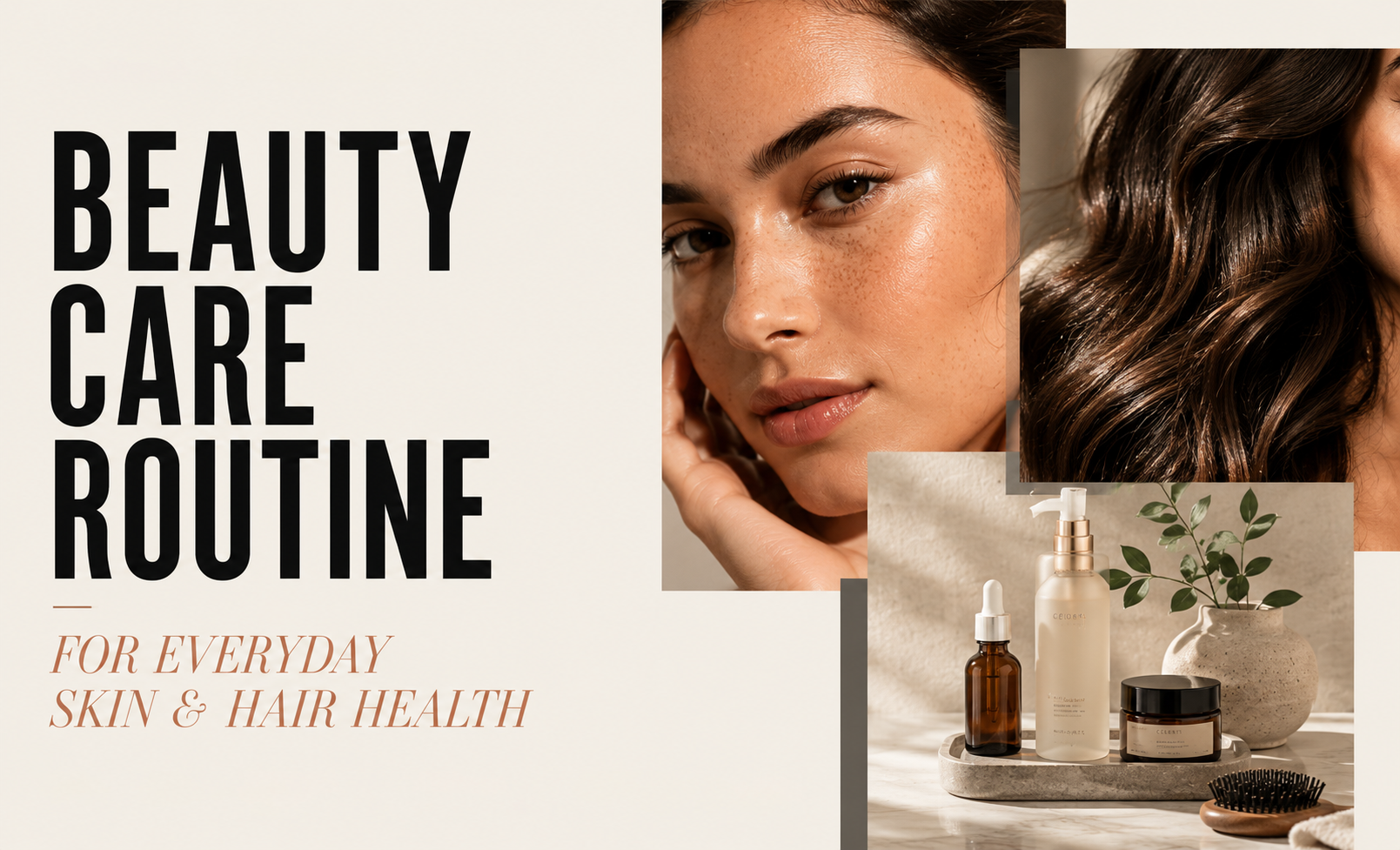 beauty care routine for skin and hair