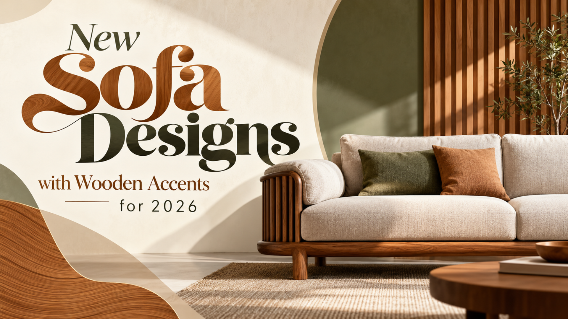 new sofa designs trends with wooden accents for 2026