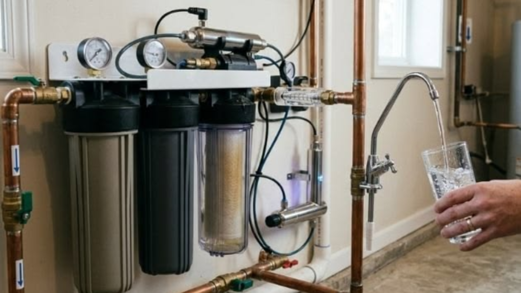 compact hard water treatment for apartments