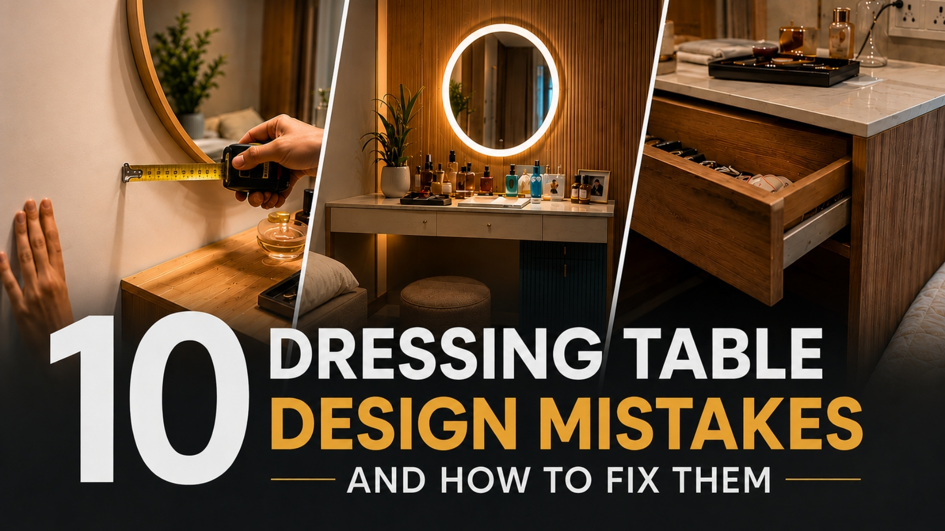 Dressing Table Design Mistakes