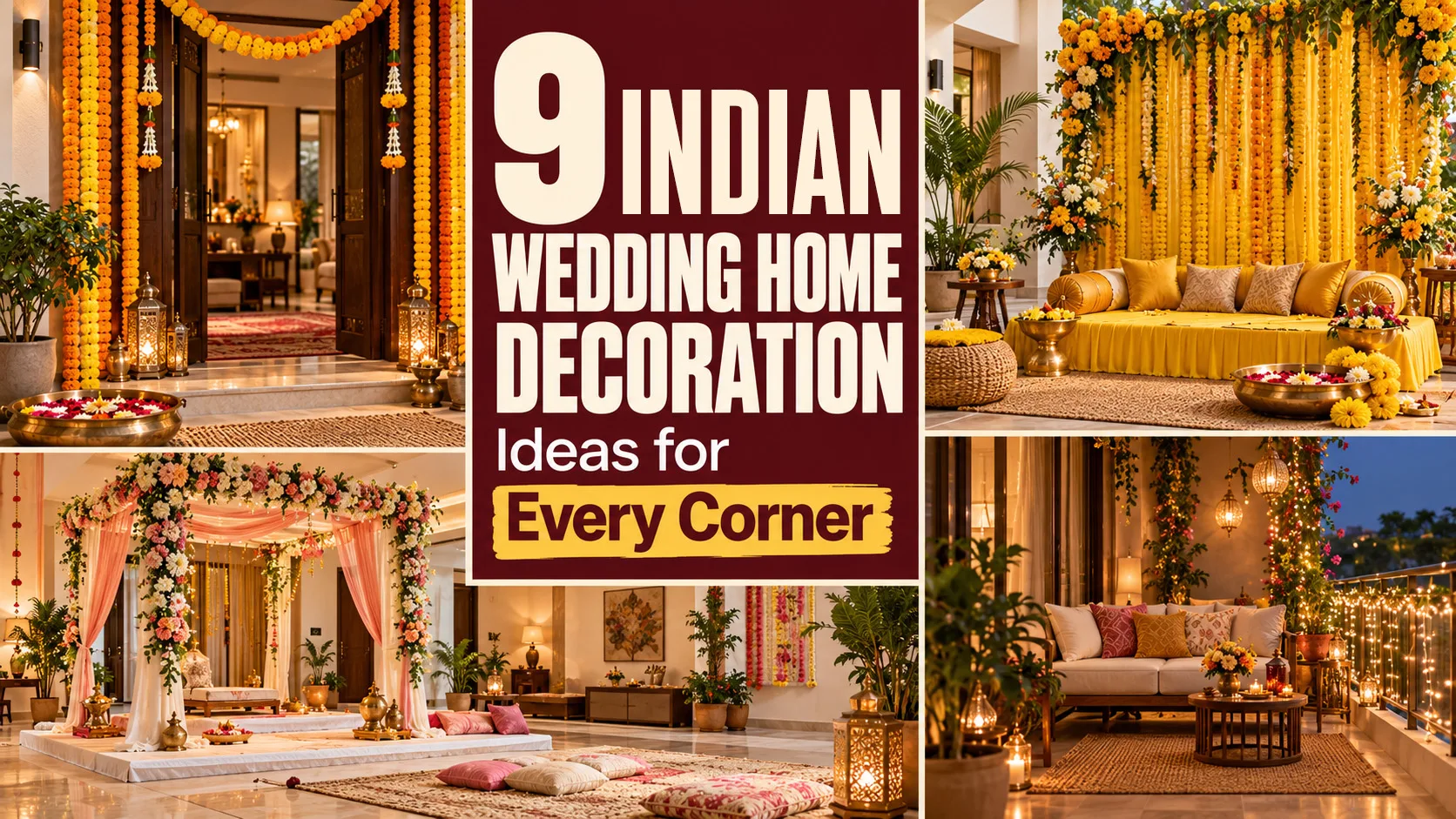 9 indian wedding home decoration ideas
