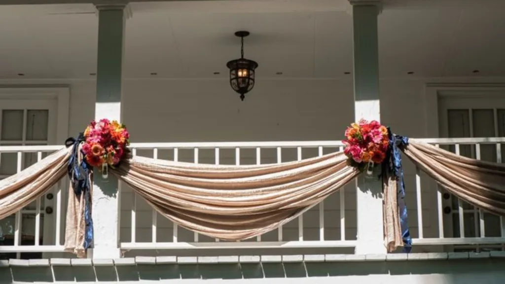 balcony decoration for wedding
