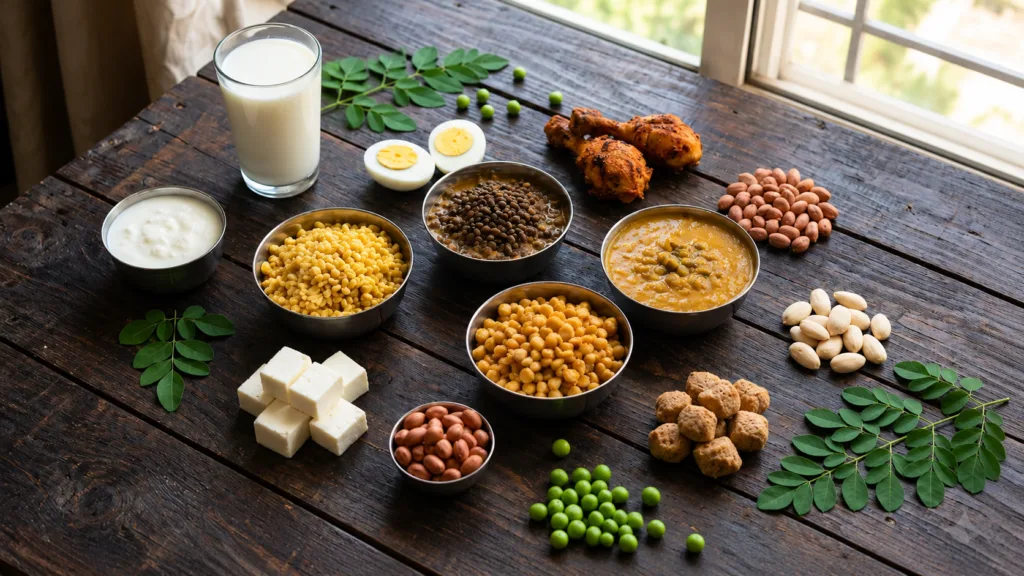 high-protein vegetarian indian diet