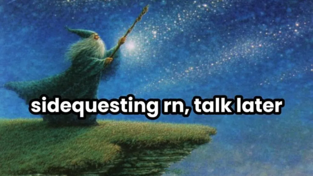 side quest internet trending meme